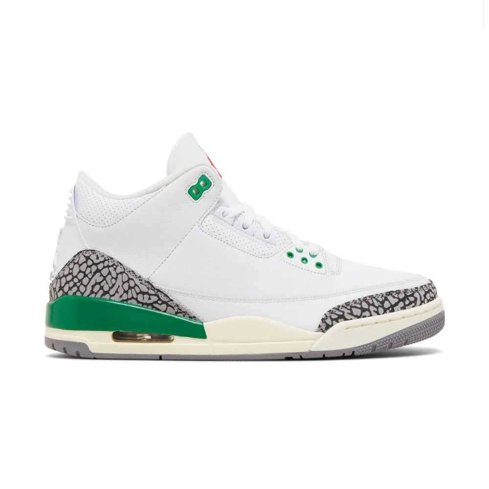 100% AUTHENTIC Wmns Air Jordan 3 Retro 'Lucky Green' - Picture 2 of 15